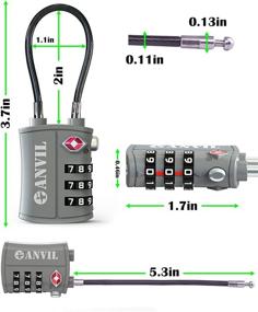 img 2 attached to Approved Luggage Combination Padlock Travel Travel Accessories for Luggage Locks