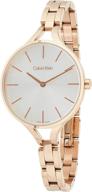 ⌚ calvin klein women's stainless steel strap watch k7e23646 - analogue quartz timepiece logo