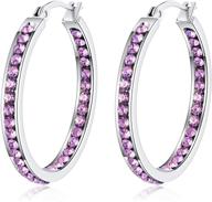 cinily zirconia stainless earrings: jewelry for sensitive girls logo