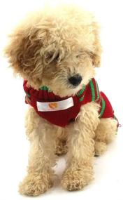 img 2 attached to 🐶 HOTUMN Snowman Sweaters for Dogs - Xmas Holiday Sweaters, Perfect New Year's & Christmas Sweater, Pet Knit Clothes for Medium Dogs