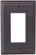 🔲 mulholland decora wall plate, oil-rubbed bronze, 1 pack – stylish amerock rocker light switch cover logo