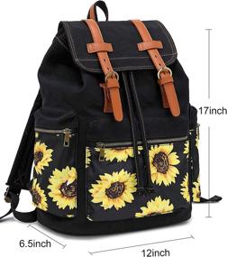 img 2 attached to Рюкзак College Bookbag Rucksack 15 6Inch