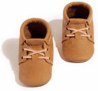 👞 stylish and high-quality boys' leather moccasins: freshly picked oxfords shoes logo