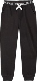 img 2 attached to Calvin Klein Joggers FA21Logo 12 Boys' Clothing in Pants