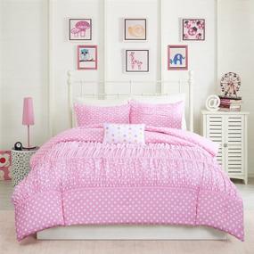 img 3 attached to 🛏️ Набор одеяла Mizone Lia из 3 предметов в розовом цвете - размер Twin/Twin X-Large: идеальное сочетание стиля и комфорта