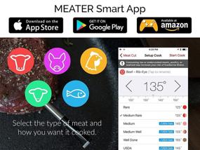 img 2 attached to MEATER 2 Unit Bundle - Save $9 , The Ultimate True Wireless Smart Meat Thermometer for Oven, Grill, Kitchen, BBQ, Smoker, and Rotisserie with Bluetooth and WiFi Digital Connectivity