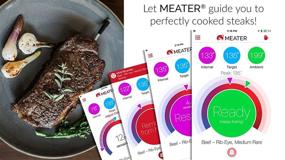 img 3 attached to MEATER 2 Unit Bundle - Save $9 , The Ultimate True Wireless Smart Meat Thermometer for Oven, Grill, Kitchen, BBQ, Smoker, and Rotisserie with Bluetooth and WiFi Digital Connectivity