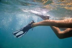 img 1 attached to 🏊 OCEAN REEF - Duo Fins - Lightweight Fins for Snorkeling, Swimming, and Easy Travel & Packing