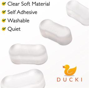 img 3 attached to 🚽 Ducki Clear Toilet Bumpers - (6-Pack) Bumper Pads for Toilet Seat Attachment - Six-Piece Kit for Bidet Use - Comfortable, Transparent, Washable, Reusable