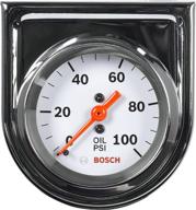 🔍 actron sp0f000044 bosch style line 2-inch mechanical oil pressure gauge - white dial face with chrome bezel logo