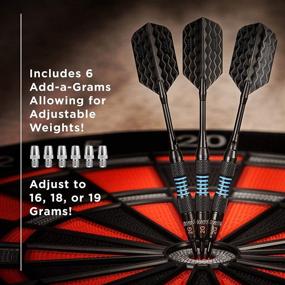 img 3 attached to 🎯 Enhance Your Dart Game with the Viper Bobcat Adjustable Weight Soft Tip Darts + Travel Case