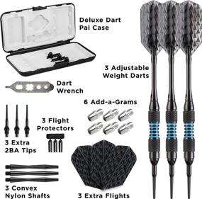 img 1 attached to 🎯 Enhance Your Dart Game with the Viper Bobcat Adjustable Weight Soft Tip Darts + Travel Case