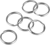 pawfly 100 pack 1/2 inch od mini small split jump rings - ideal for diy arts crafts and organization projects logo