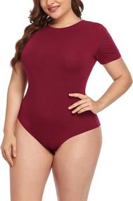 img 4 attached to POSESHE Extender Bodysuit Jumpsuit 3X Large Women's Clothing and Bodysuits