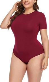 img 1 attached to POSESHE Extender Bodysuit Jumpsuit 3X Large Women's Clothing and Bodysuits