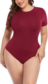 img 3 attached to POSESHE Extender Bodysuit Jumpsuit 3X Large Women's Clothing and Bodysuits