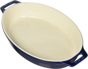 img 2 attached to 🍽️ Керамическая печь OVAL STAUB темно-синего цвета, 11 дюймов: улучшите свои кулинарные творения!