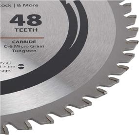 img 2 attached to 🪚 8-Inch 48 Tooth TCG Diamond Knockout Saw Blade with 5/8-Inch Arbor for Mild Steel and Ferrous Metals by Oshlun