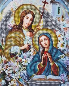 img 4 attached to Embroidery Annunciation Needlepoint Handcraft Tapestry