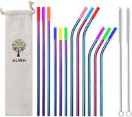 alink reusable drinking silicone stainless logo