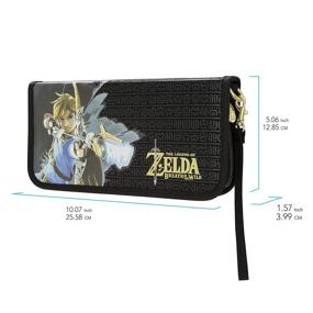 img 1 attached to PDP Gaming Zelda Breath Of The Wild Premium Travel Case for Nintendo Switch Console, Accommodates up to 14 Games
