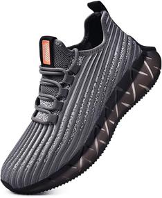 img 4 attached to XIDISO Lightweight Sneakers: Ultimate Breathability and Comfort for Men's Athletic Shoes