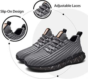 img 2 attached to XIDISO Lightweight Sneakers: Ultimate Breathability and Comfort for Men's Athletic Shoes