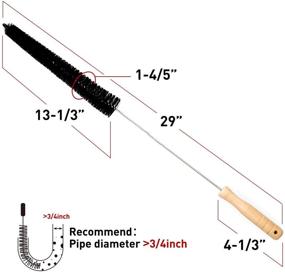 img 3 attached to Holikme 2 Pack Dryer Vent Cleaner Kit - Long Flexible Brush for Lint Trap and Refrigerator Coils