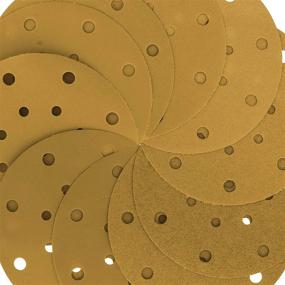 img 3 attached to 📦 Dura-Gold Premium 60-1000 Grit 6" Gold Sandpaper Discs, 17 Hole Pattern Dustless, 5 Each, 50 Total - Hook & Loop Backing for DA Sander, Sanding Automotive, Woodworking