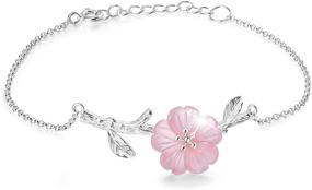 img 4 attached to 🌸 Sterling Silver Adjustable Bracelets for Girls by Lotus Fun - Girls' Jewelry