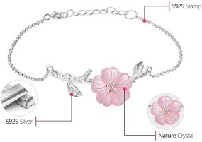 img 2 attached to 🌸 Sterling Silver Adjustable Bracelets for Girls by Lotus Fun - Girls' Jewelry