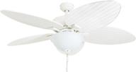 🍯 honeywell 50508-01 palm island ceiling fan, 52-inch, white логотип