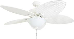 img 4 attached to 🍯 Honeywell 50508-01 Palm Island Ceiling Fan, 52-Inch, White