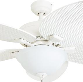 img 2 attached to 🍯 Honeywell 50508-01 Palm Island Ceiling Fan, 52-Inch, White