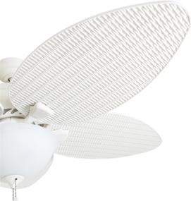 img 1 attached to 🍯 Honeywell 50508-01 Palm Island Ceiling Fan, 52-Inch, White