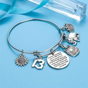 img 1 attached to 🎁 Birthday Gifts for Women: Malyunin Expandable Charm Bracelet - Ideal Bracelet Gift for Friend, Mom, Daughter, Sister, Wife, Grandma - Stunning Jewelry Present