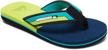 quiksilver molokai eclipsed deluxe flip flop boys' shoes and sandals logo