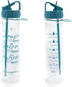 img 4 attached to 💧 Stay Hydrated and Motivated: 30oz Motivational Fitness Water Bottle with Timeline, Goal Marked Times, and Measurements for Daily Water Intake!