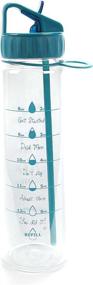 img 1 attached to 💧 Stay Hydrated and Motivated: 30oz Motivational Fitness Water Bottle with Timeline, Goal Marked Times, and Measurements for Daily Water Intake!