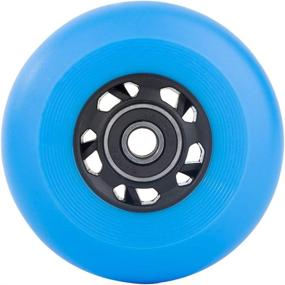 img 2 attached to AOWESM Inline Skate Wheels - 72mm, 76mm, 80mm - Outdoor Roller Blades Replacement Wheel Set (85A, 8 Wheels w/ ABEC-9 Bearings and Spacers)