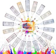 ucradle 120ml tie dye set - party tie dye kit for large groups, 18 vibrant colors one step tie dye kits with spray nozzles - diy crafts arts set for kids and adults - fabric dyeing logo