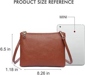 img 2 attached to Crossbody Shoulder Handbags Lightweight PU Detachable Women's Handbags & Wallets and Crossbody Bags