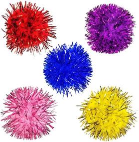 img 4 attached to Creative Hands Twinkle Poms Craft Supply - 20 Piece, 1-Inch