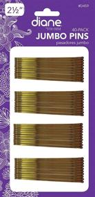 img 2 attached to 📎 Diane D55045974 Jumbo Bronze Bob Pins, 2.5-Inch, Pack of 40