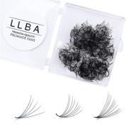 👁️ llba promade fans: handmade volume eyelashes with wide selections from 3d to 16d, c cc d dd l m curl, thickness ranging from 0.03mm to 0.1mm, length range of 8mm to 20mm for long lasting and easy application (10d-0.03, d, 14mm) logo