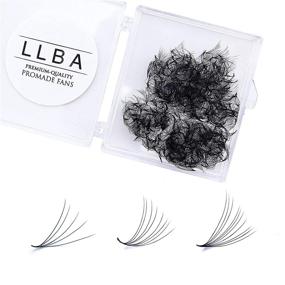 img 4 attached to 👁️ LLBA Promade Fans: Handmade Volume Eyelashes with Wide Selections from 3D to 16D, C CC D DD L M Curl, Thickness Ranging from 0.03mm to 0.1mm, Length Range of 8mm to 20mm for Long Lasting and Easy Application (10D-0.03, D, 14mm)