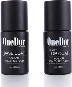 img 4 attached to 💅 Набор гель-лака OneDor Top Coat & Base Coat Polish - UV LED отверждаемый (без снятия верхнего слоя и основного слоя) для снятия