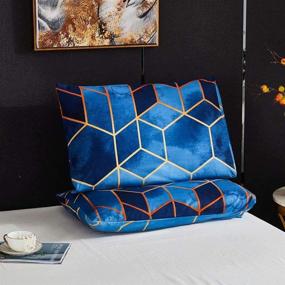 img 2 attached to ZZIKO Geometric Bedding Luxury Microfiber