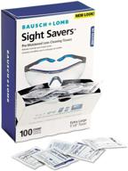 🖐️ sight savers premoistened lens cleaning tissues - 100 tissues per box logo