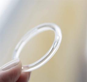 img 2 attached to 🔸 NAHANCO CIR3100 Clear Acrylic Plastic Scarf Rings - Pack of 100